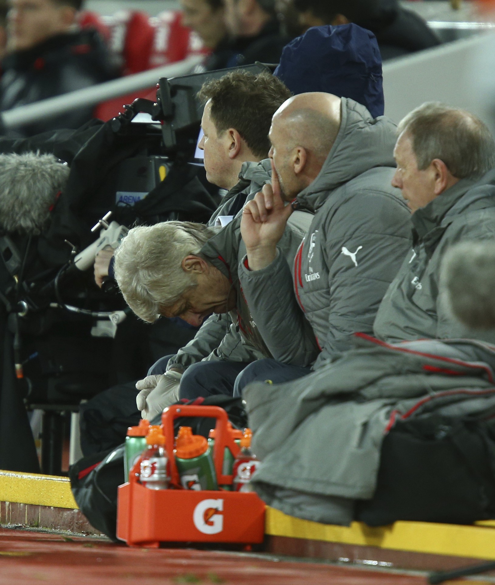 Arséne Wenger na lavičke