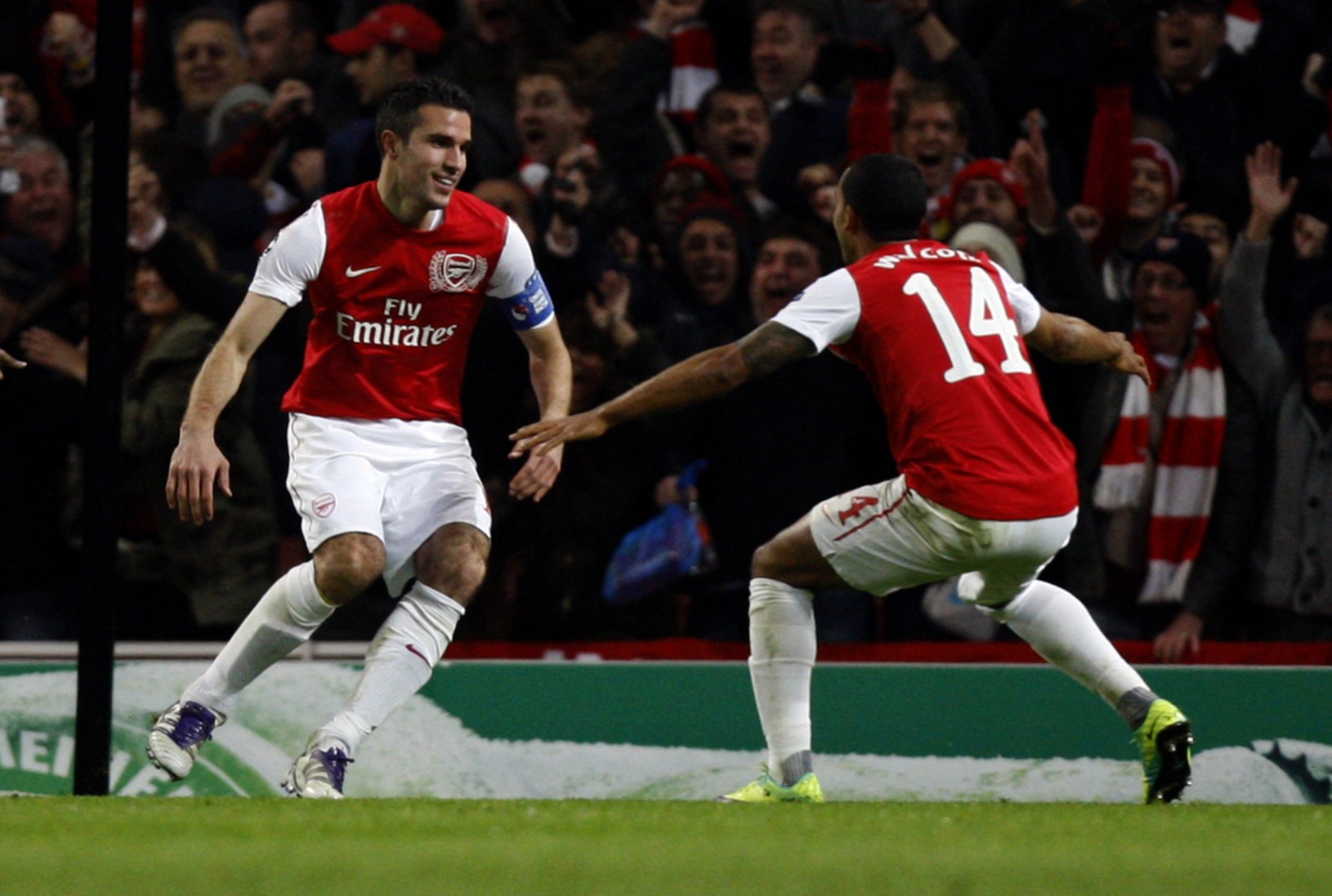 Van Persie a Walcott