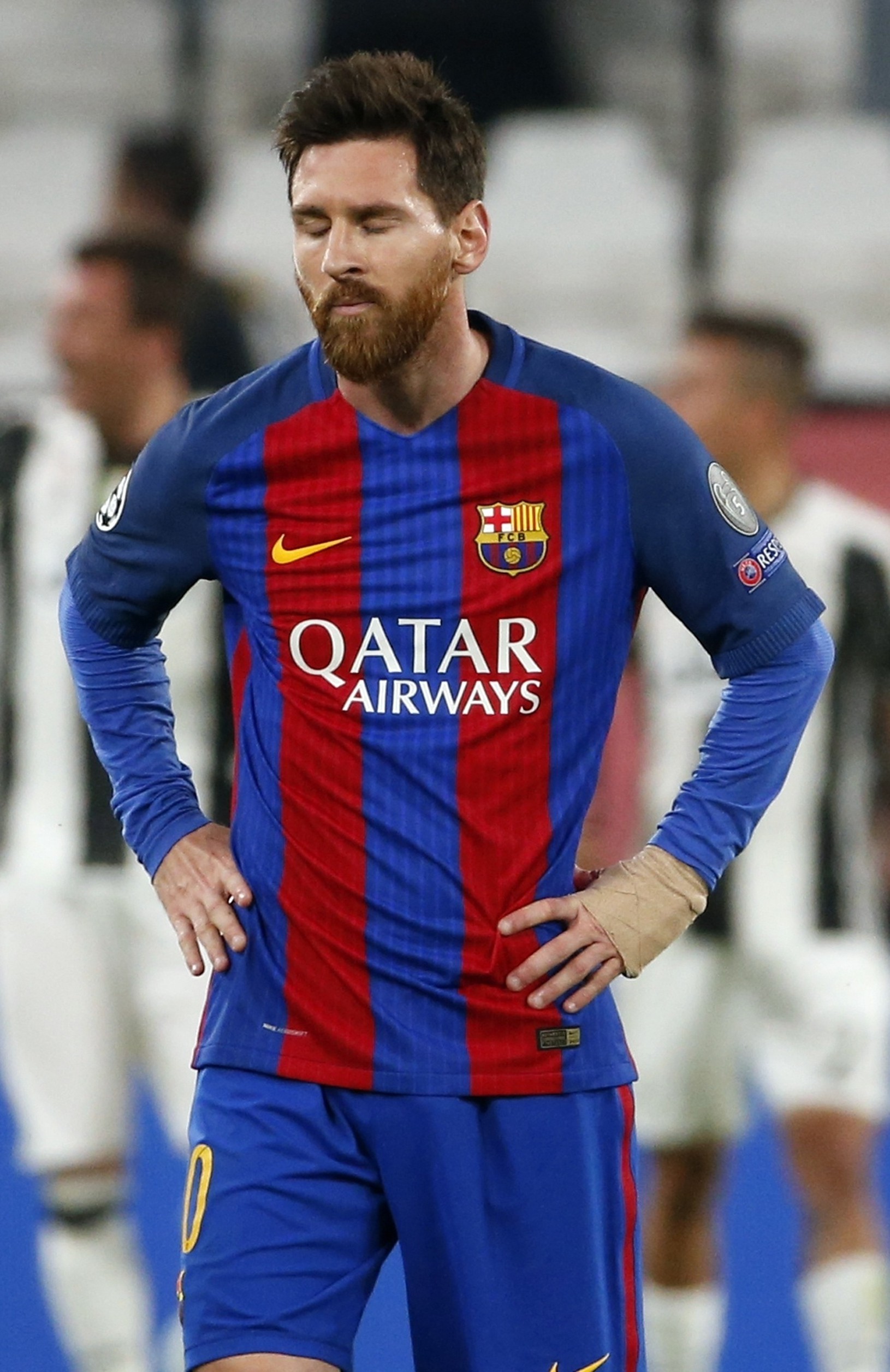 Sklamaný hráč Barcelony Lionel