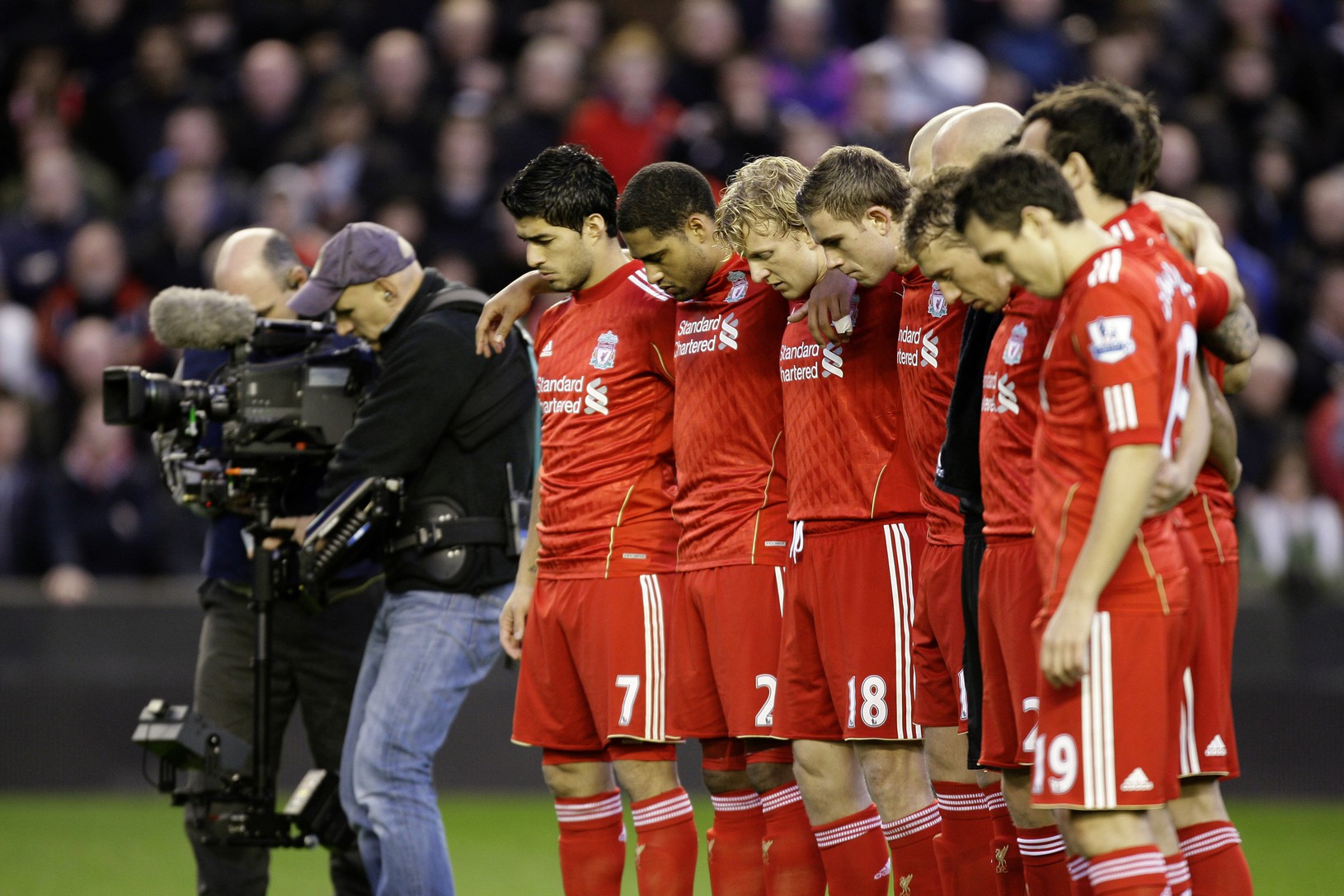 Hráči Liverpoolu pred šlágrom