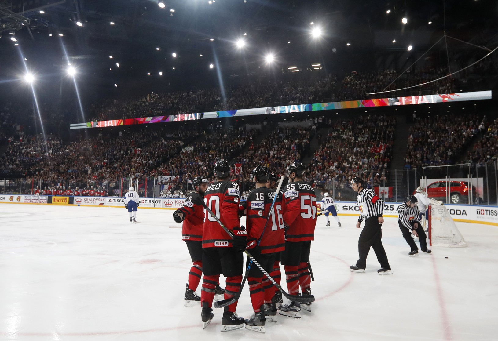 Gólové oslavy hokejistov Kanady