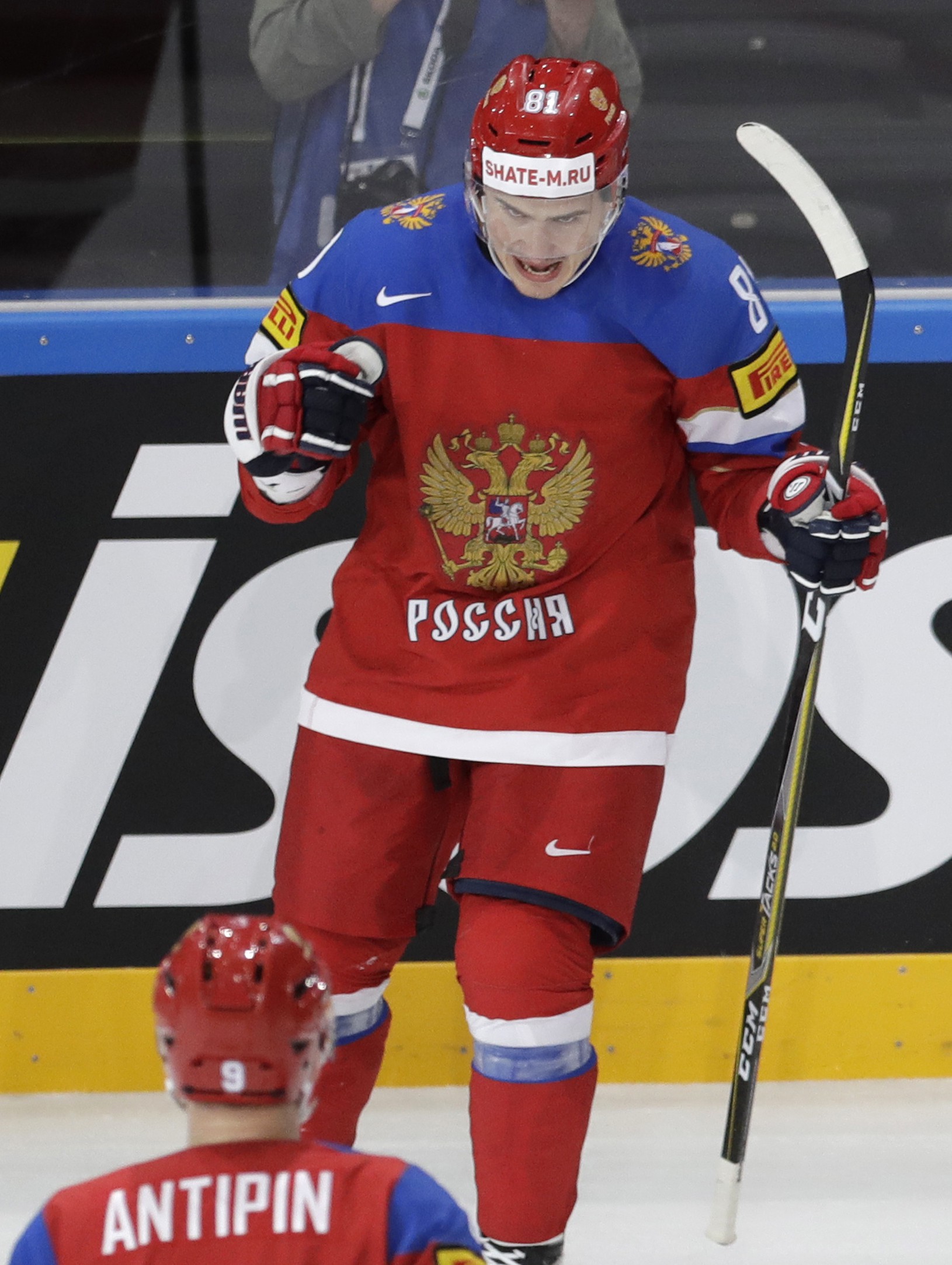 Ruský hokejista Dmitrij Orlov