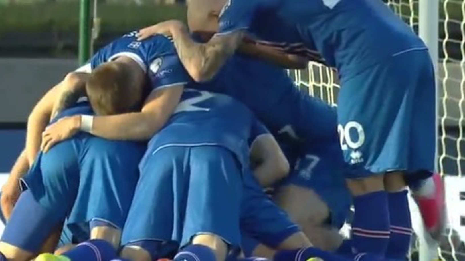Futbalisti Islandu sa radujú