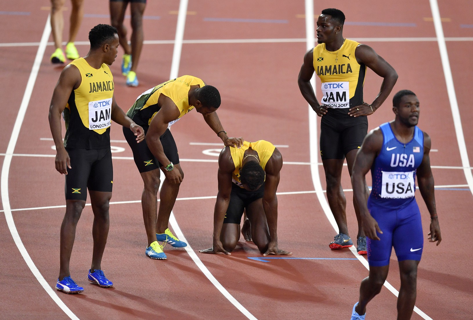 Zranený Usain Bolt