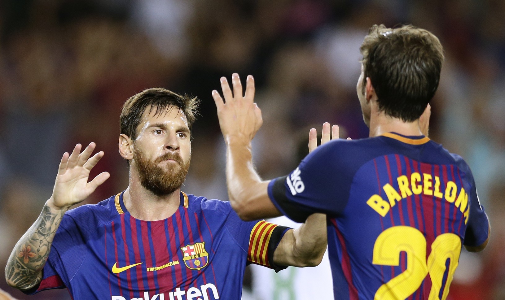 Lionel Messi a Sergi