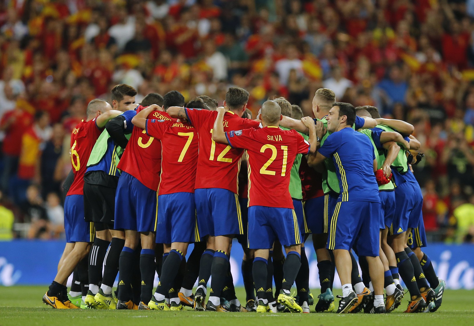 Víťazné oslavy futbalistov Španielska