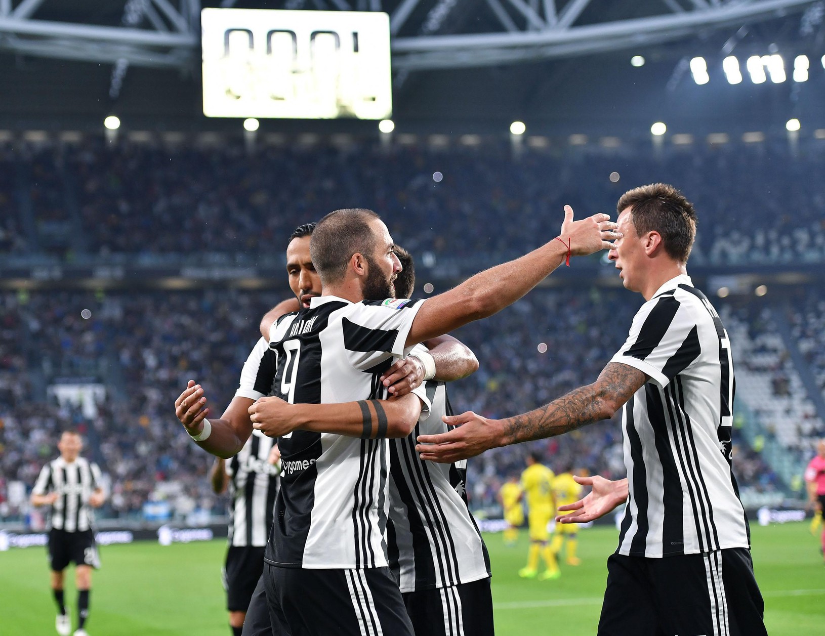 Hráči Juventusu sa radujú