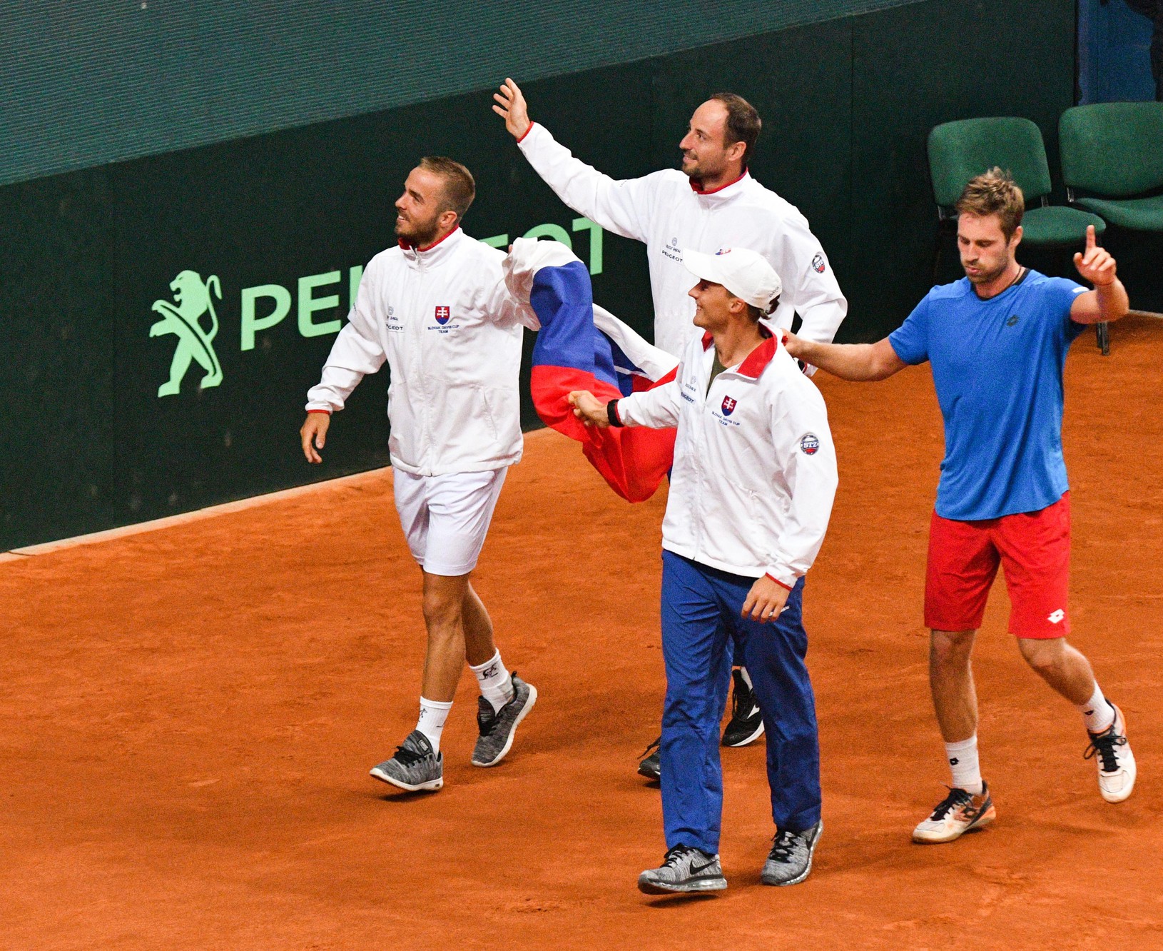 Zľava: Slovenskí tenisti Andrej