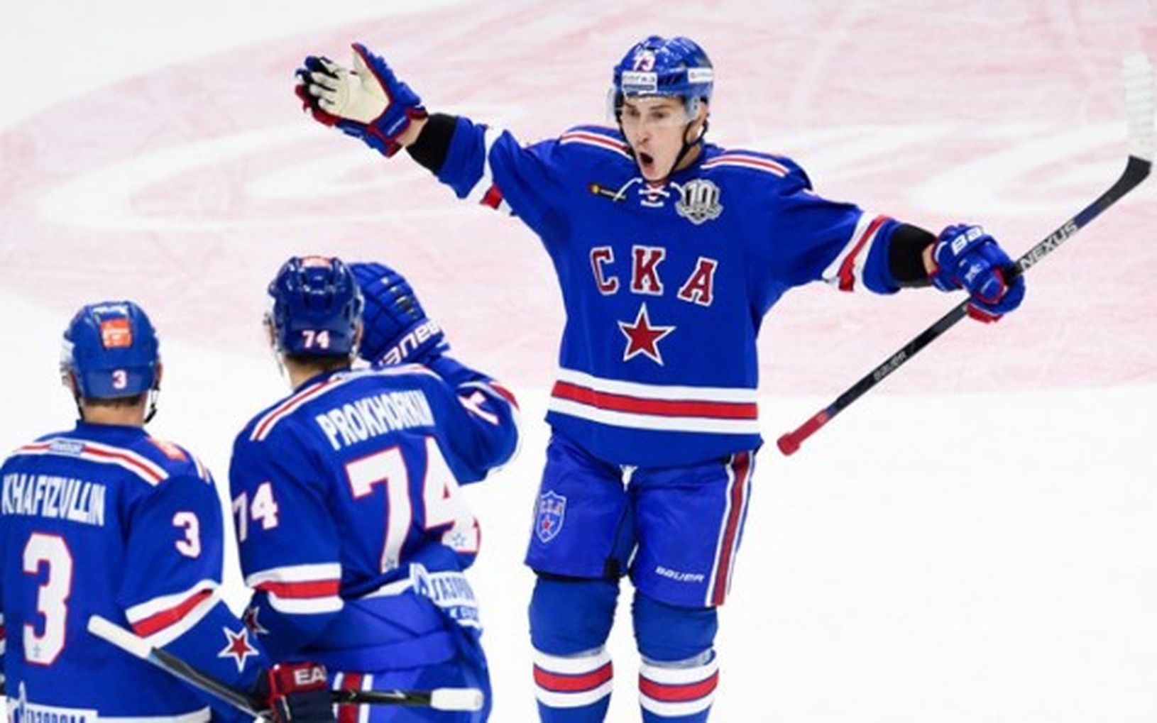 Gólové oslavy hokejistov Petrohradu