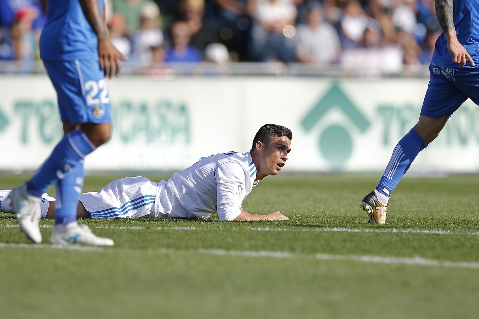 Cristiano Ronaldo na trávniku