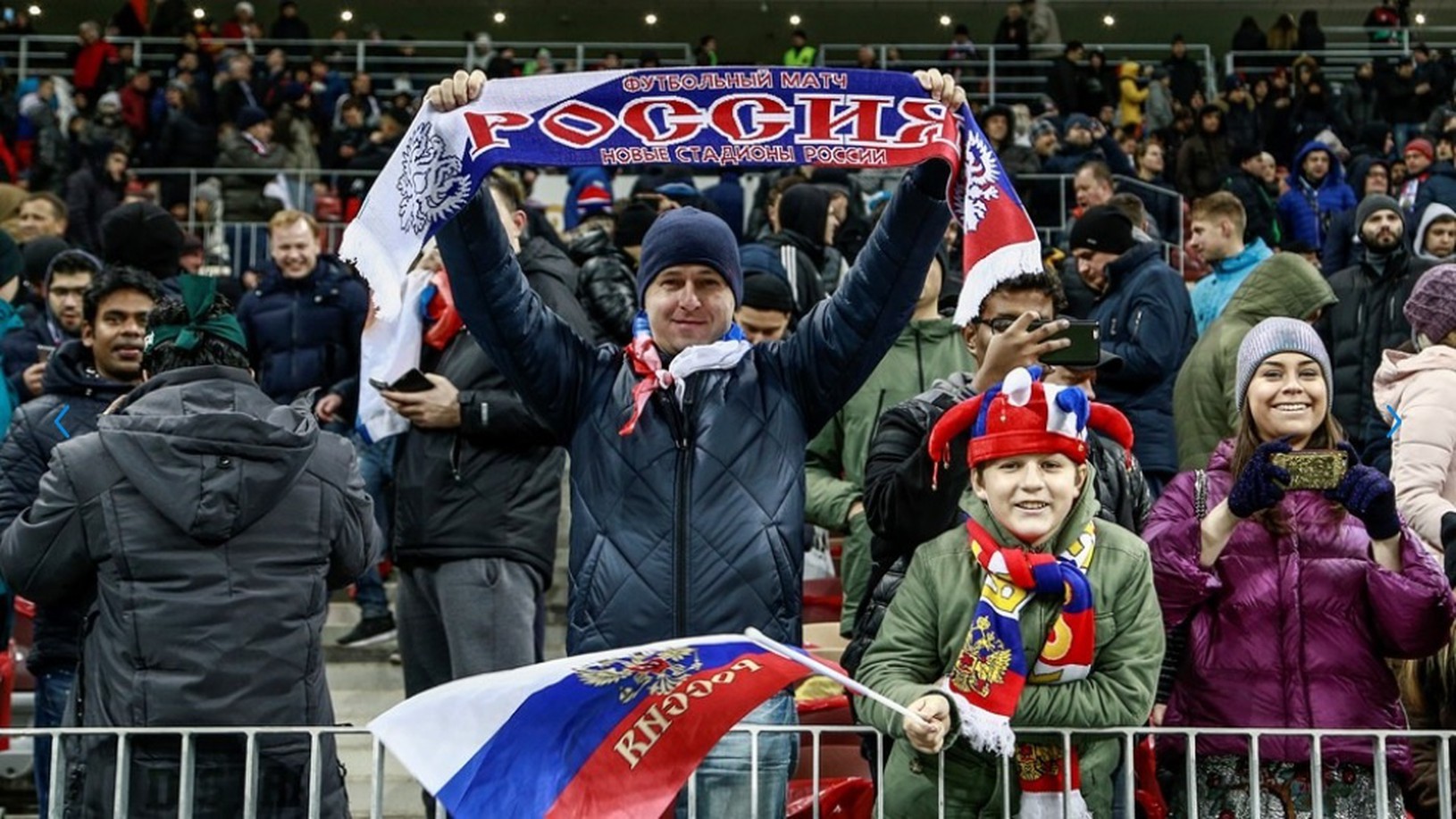 Ruskí fanúšikovia počas súboja