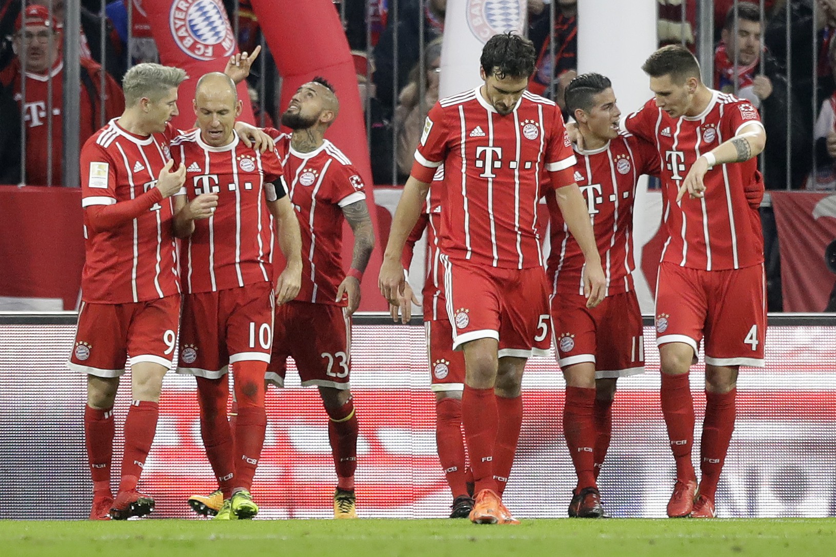 Radosť hráčov Bayernu 