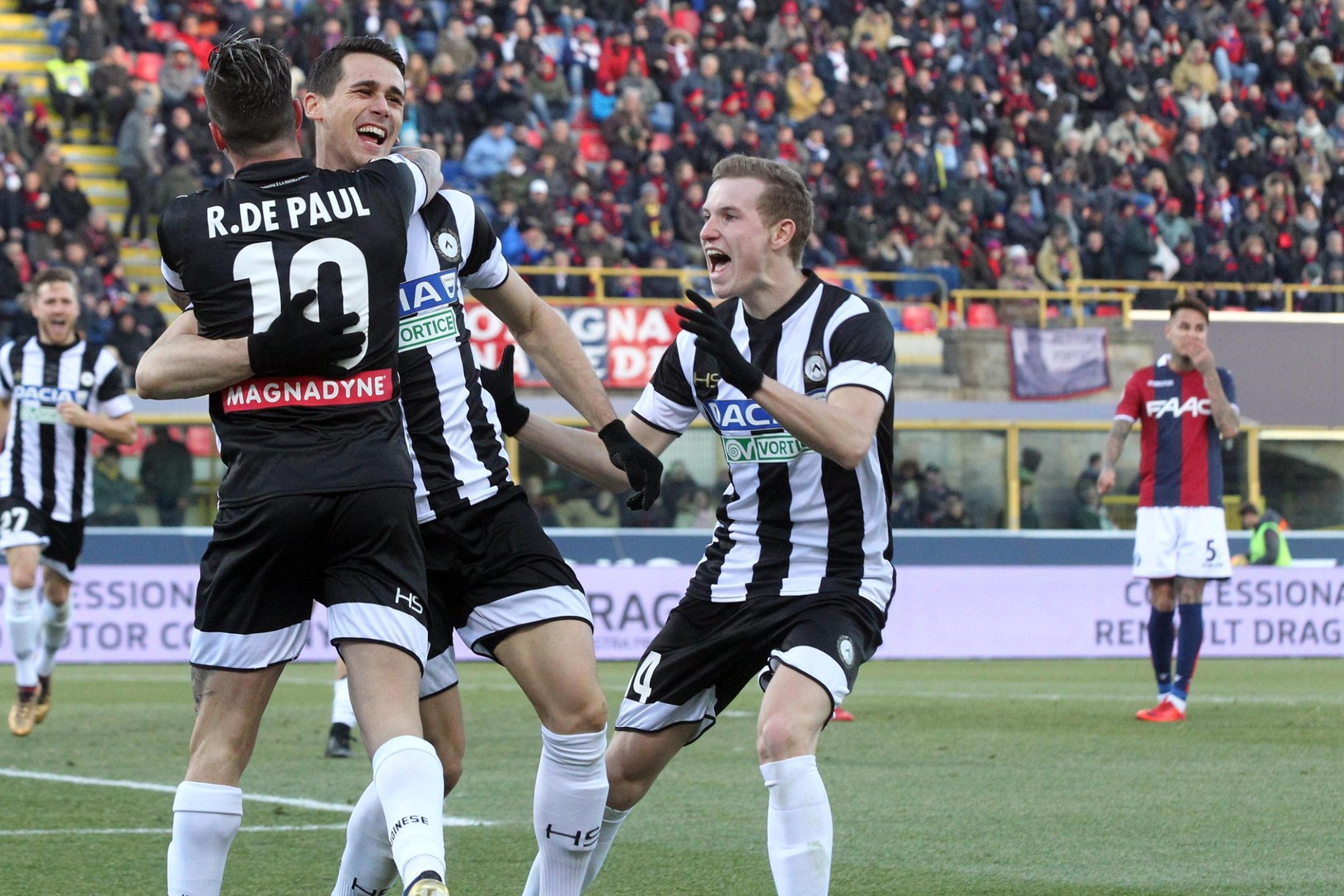 Hráči Udinese sa radujú