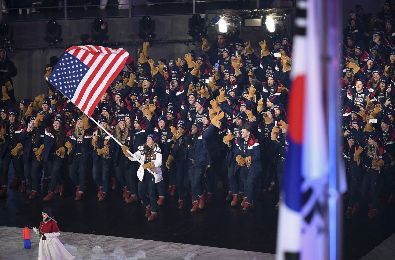 Američania počas otváracieho ceremoniálu