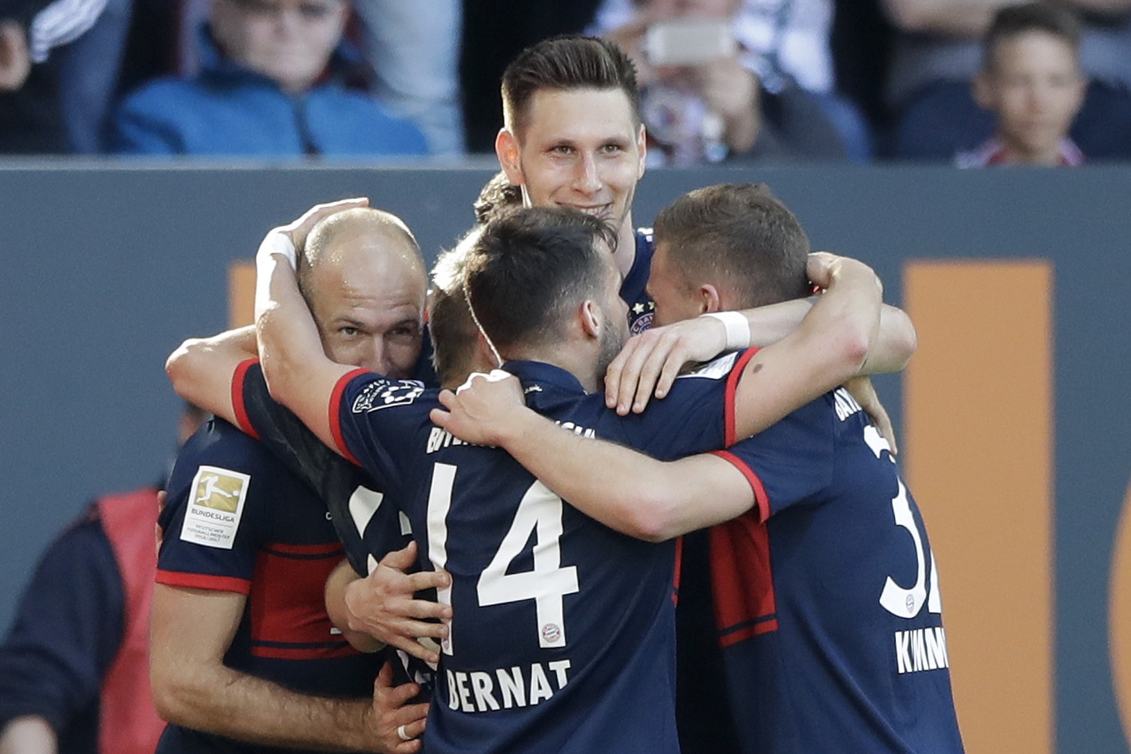 Gólové oslavy futbalistov Bayernu