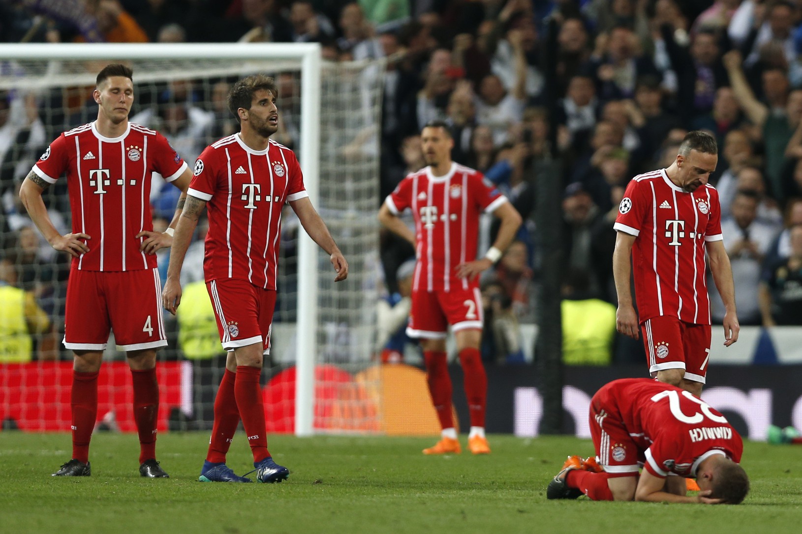 Smutní hráči Bayernu po