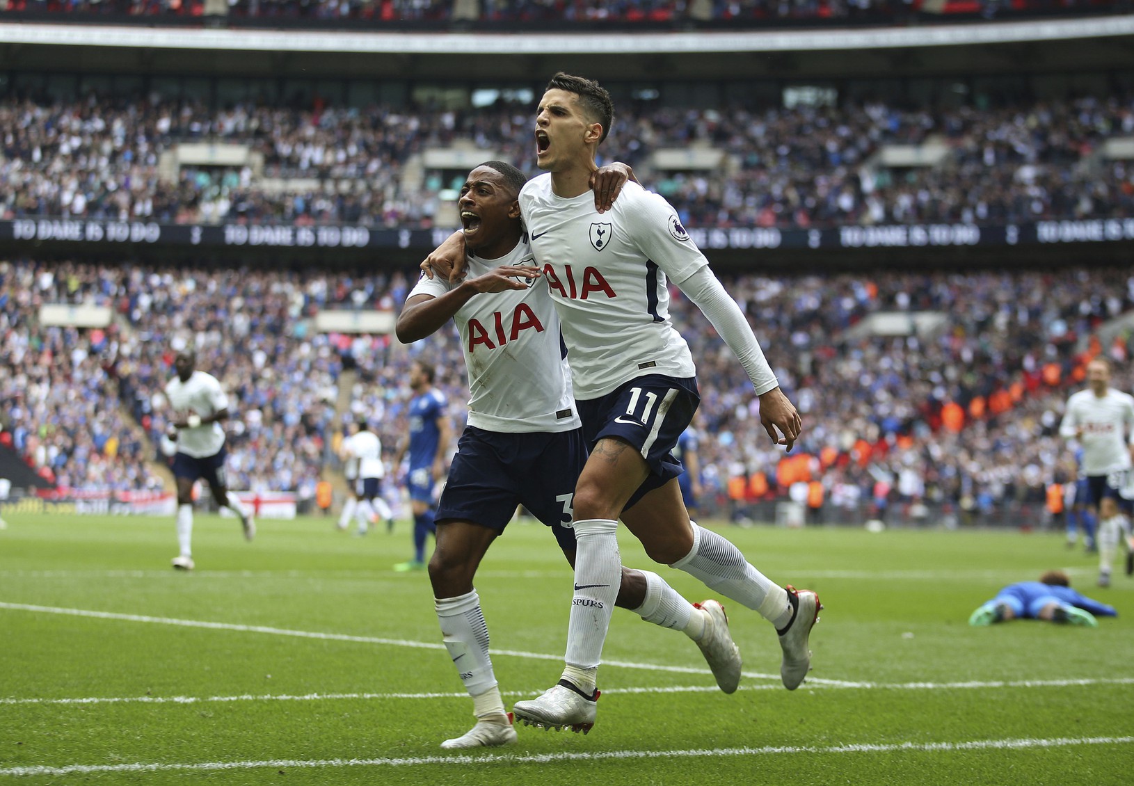 Hráči Tottenhamu sa radujú