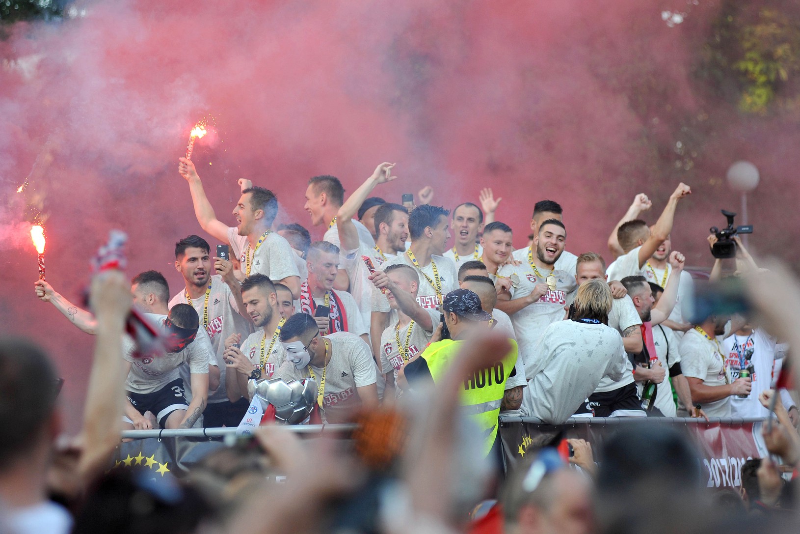 FC Spartak Trnava oslavuje
