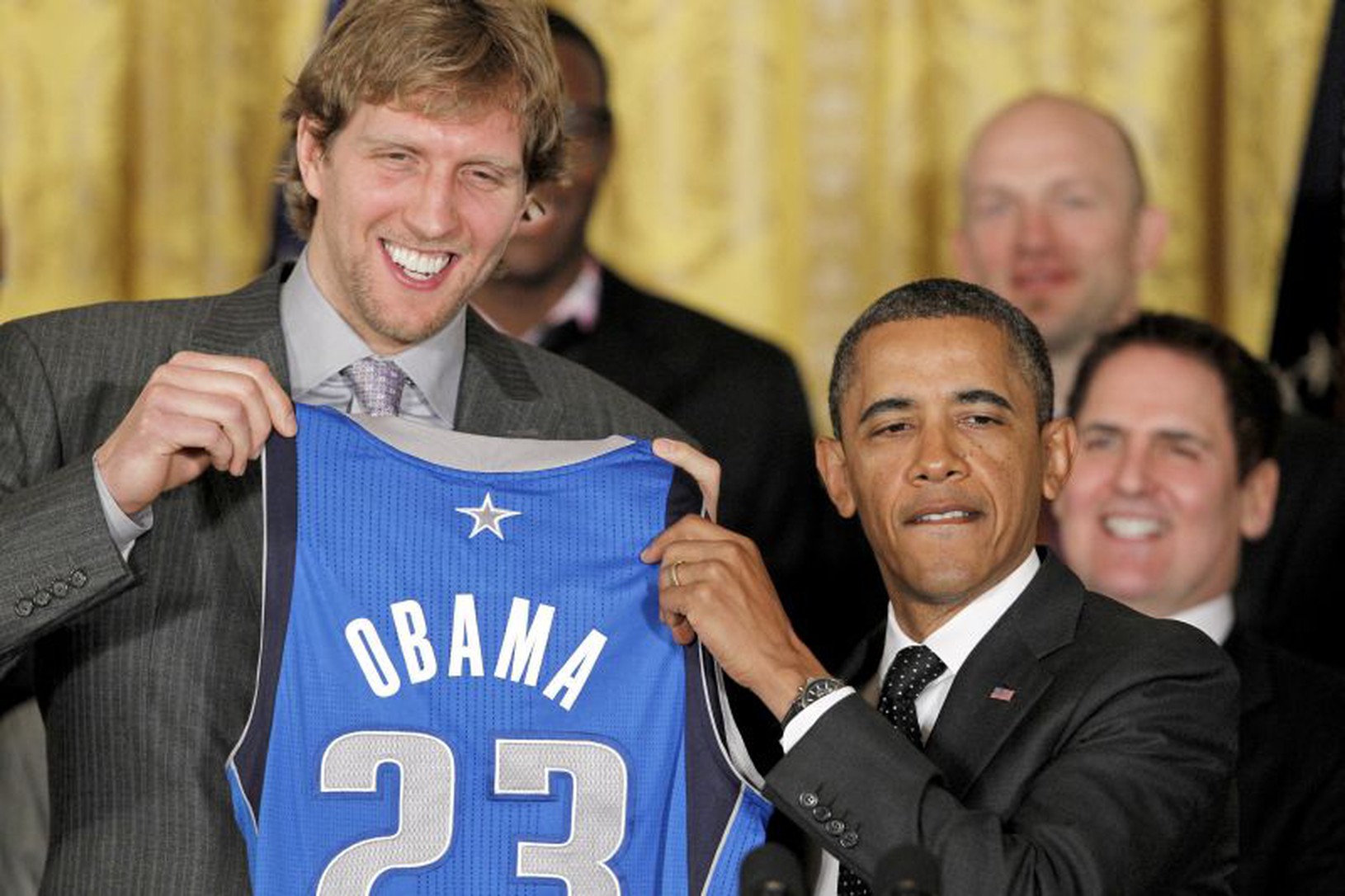 Dirk Nowitzki a Barack