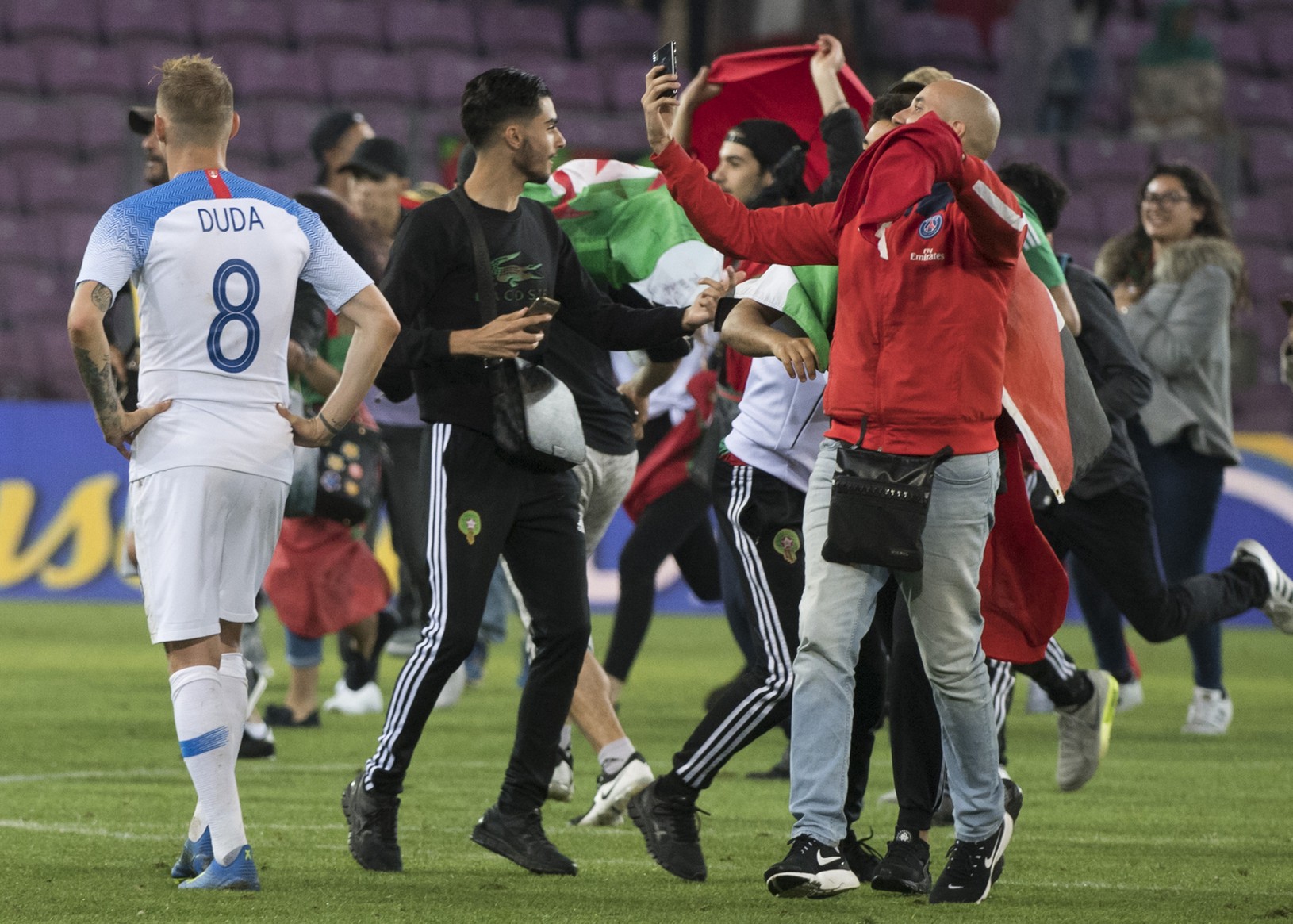 Marockí fanúšikovia po záverečnom