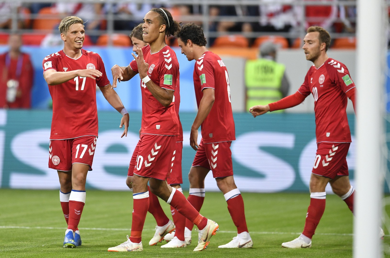 Dánska radosť po góle
