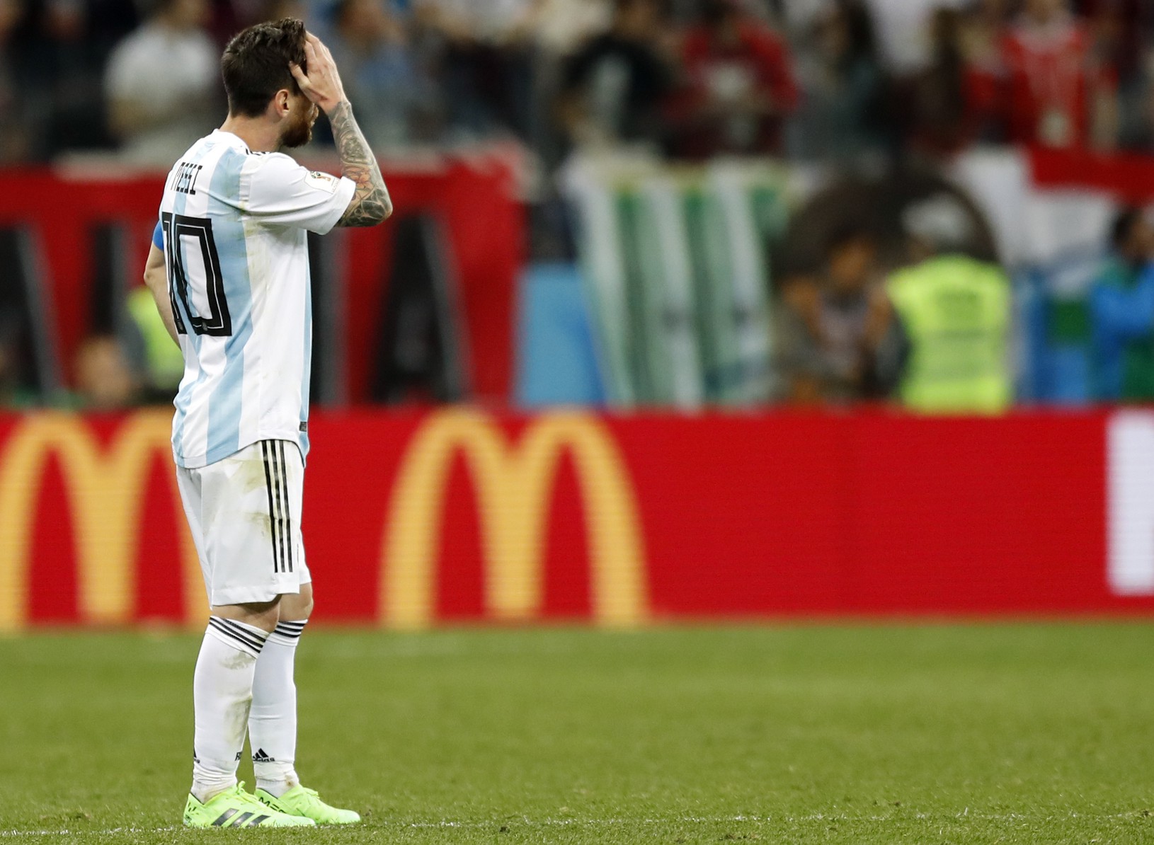 Sklamaný Lionel Messi