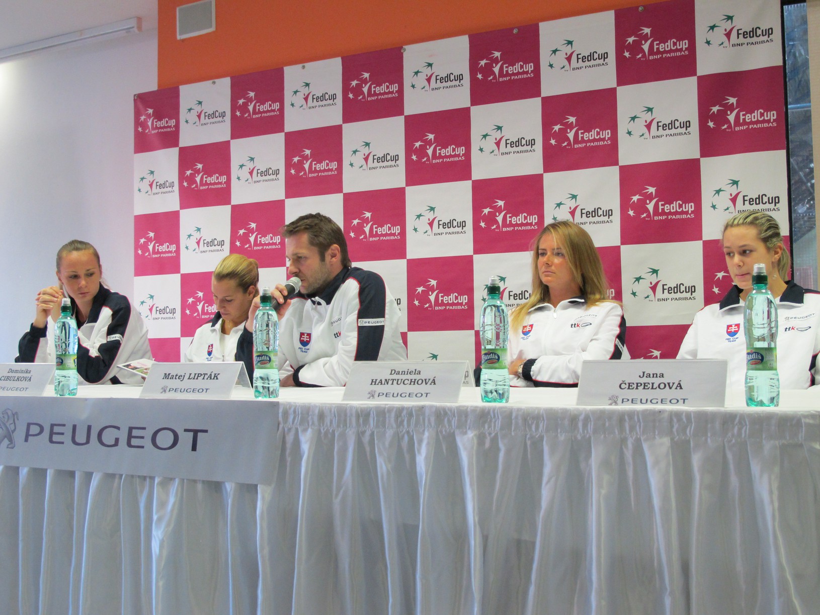 Tlačová konferencia slovenského tímu