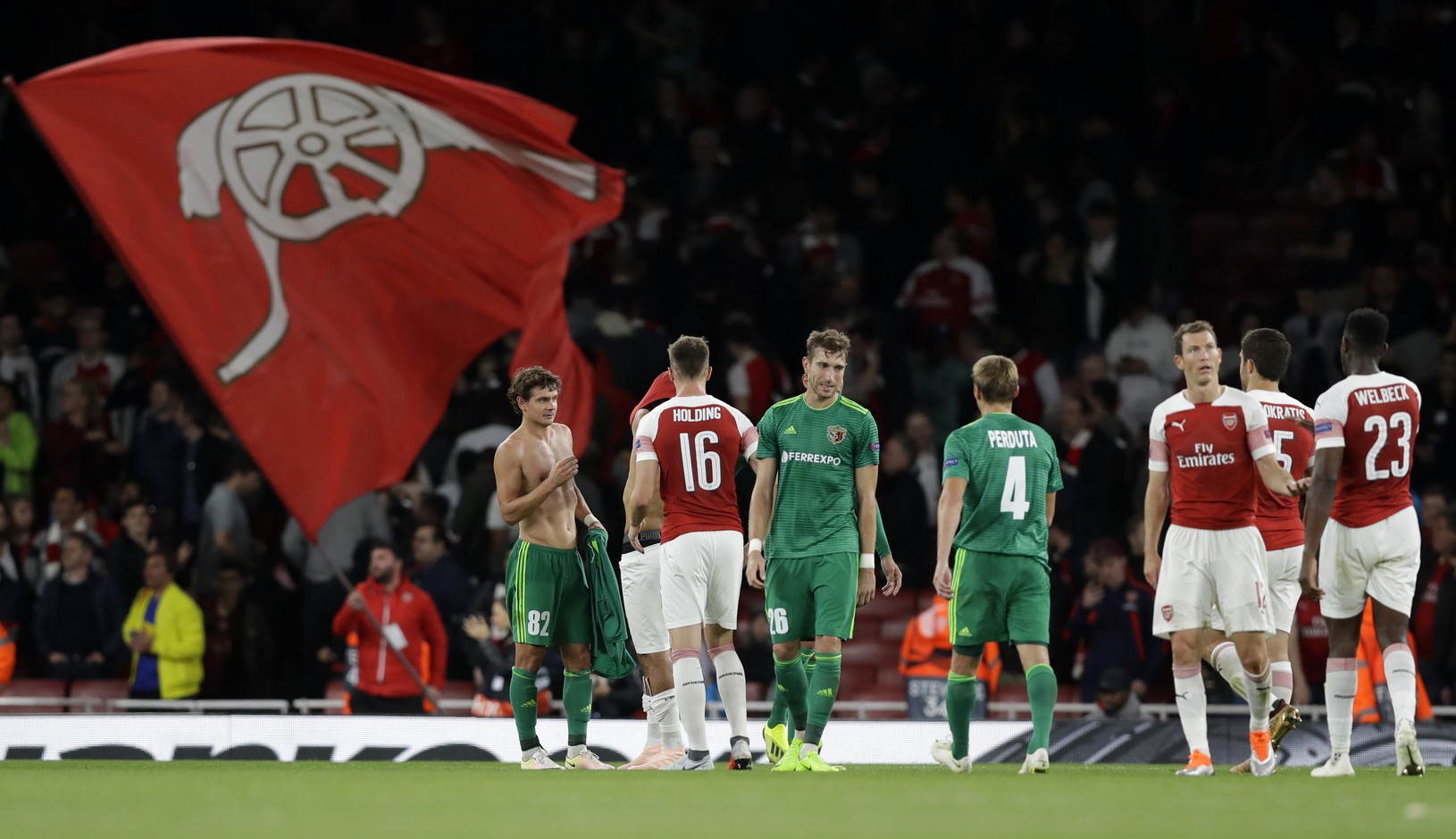 Hráči Arsenalu zdolali Vorsklu