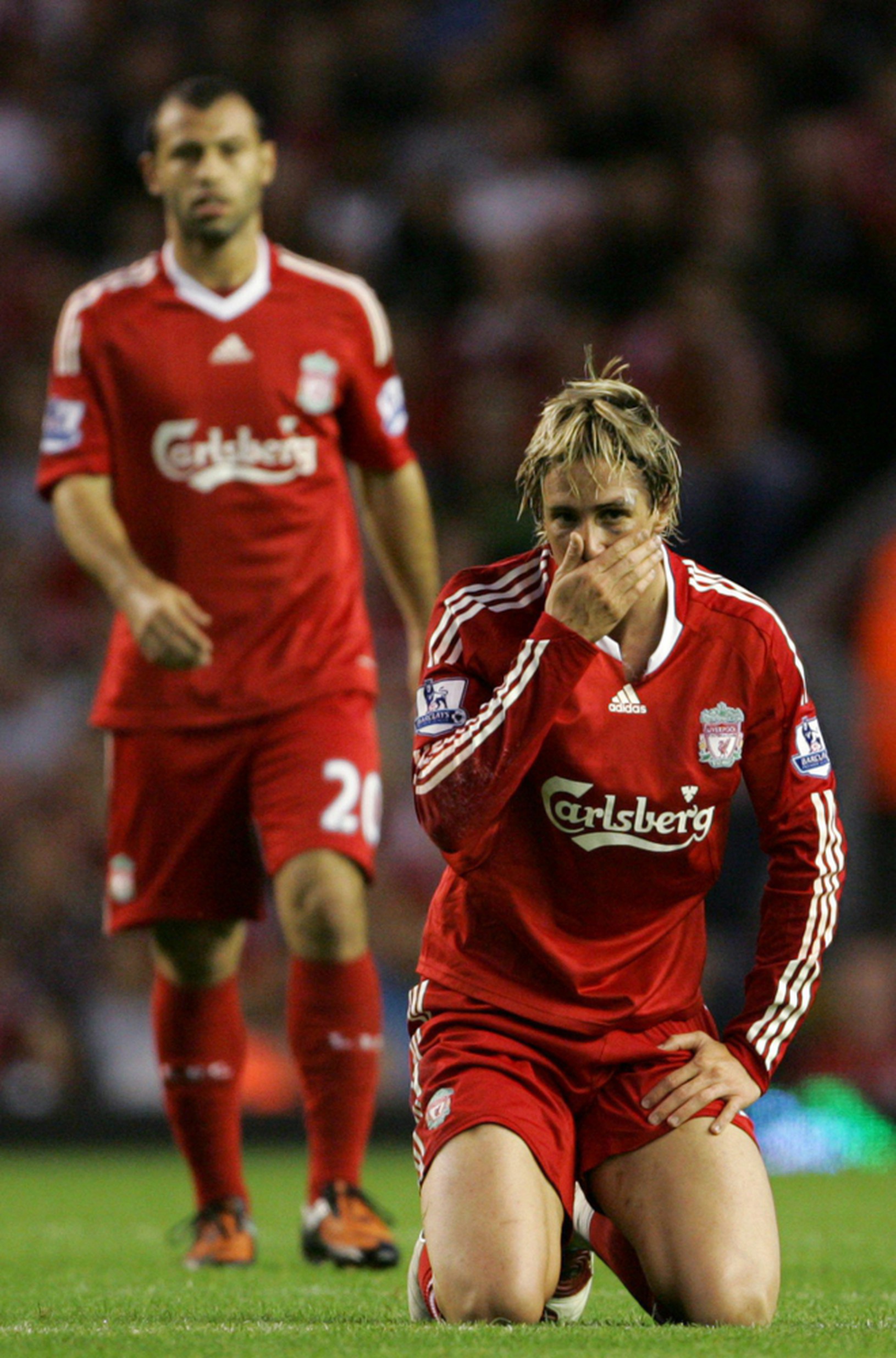 Sklamaný Fernando Torres počas