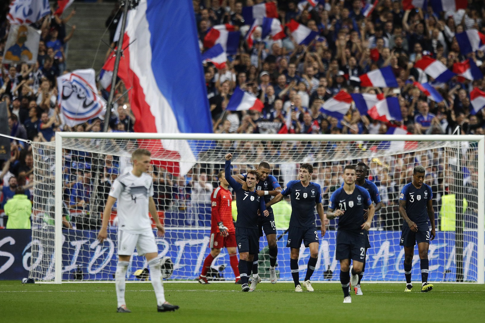Francúzski futbalisti sa radujú