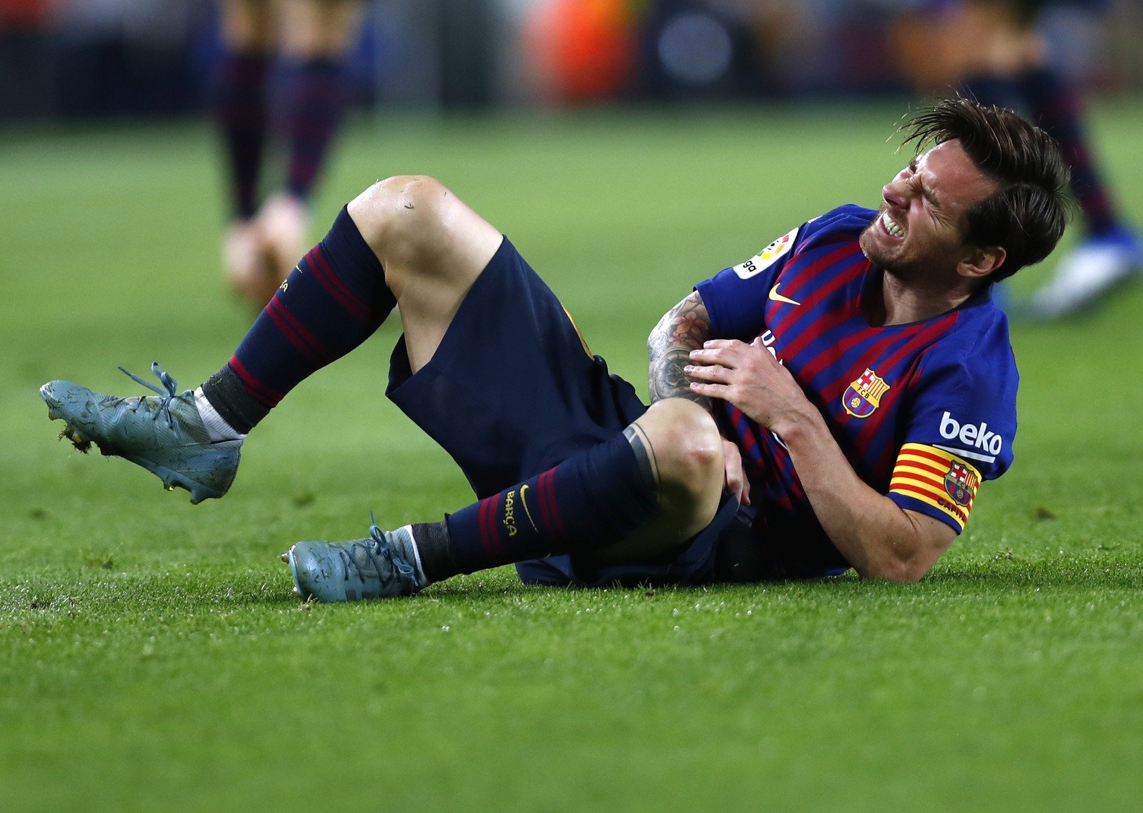Zranený Lionel Messi prežíval