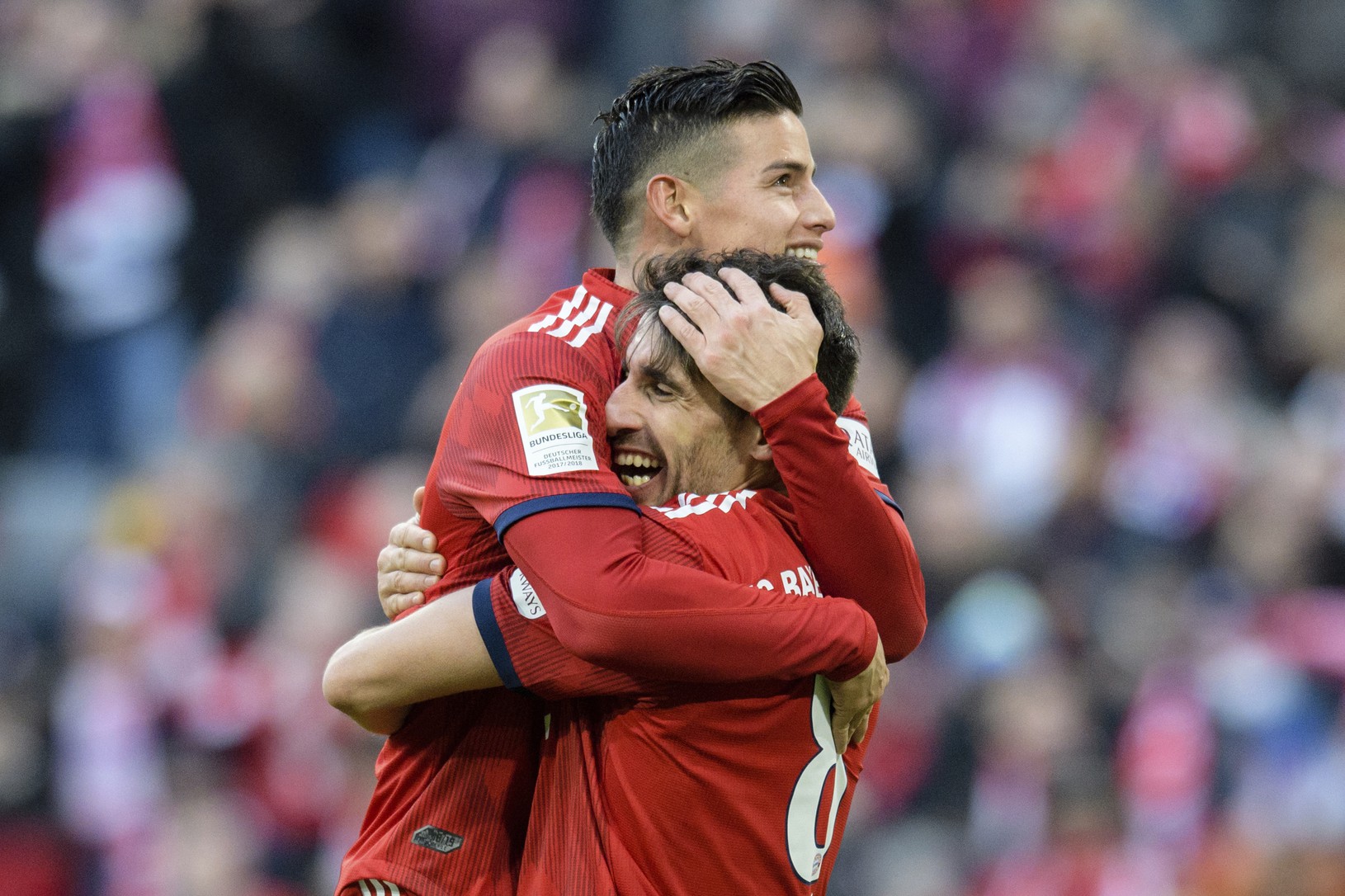 Radosť hráčov Bayernu Mníchov