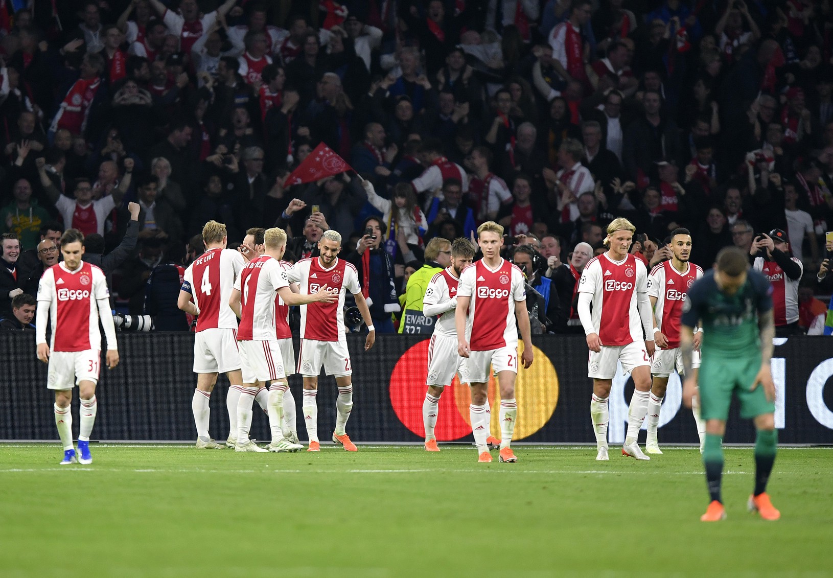 Radosť hráčov Ajaxu