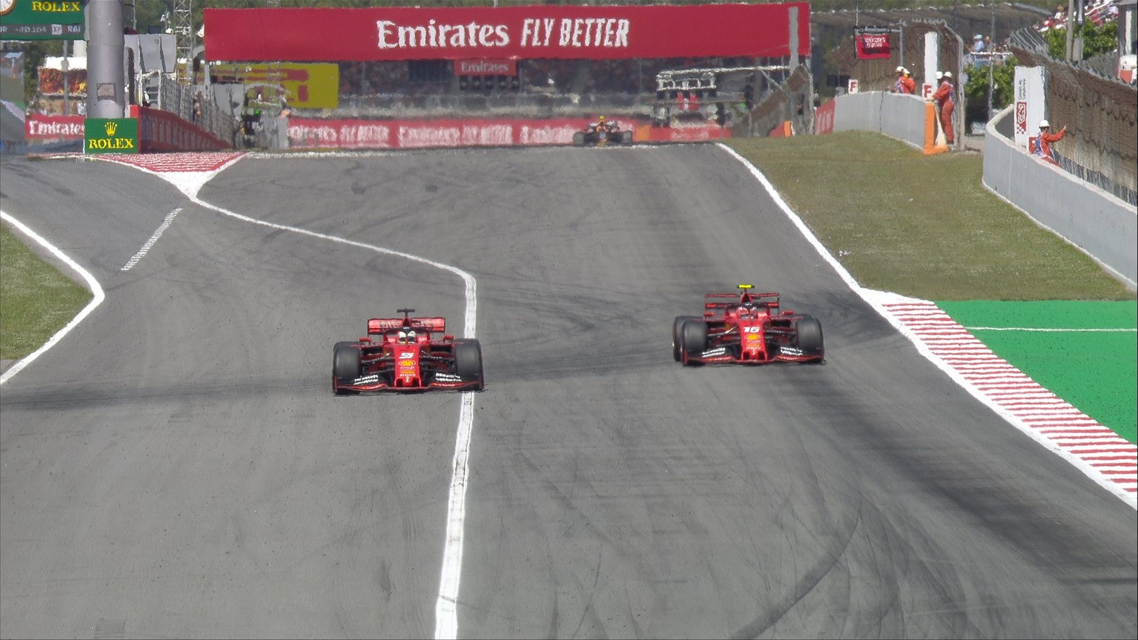 Sebastian Vettel a Charles