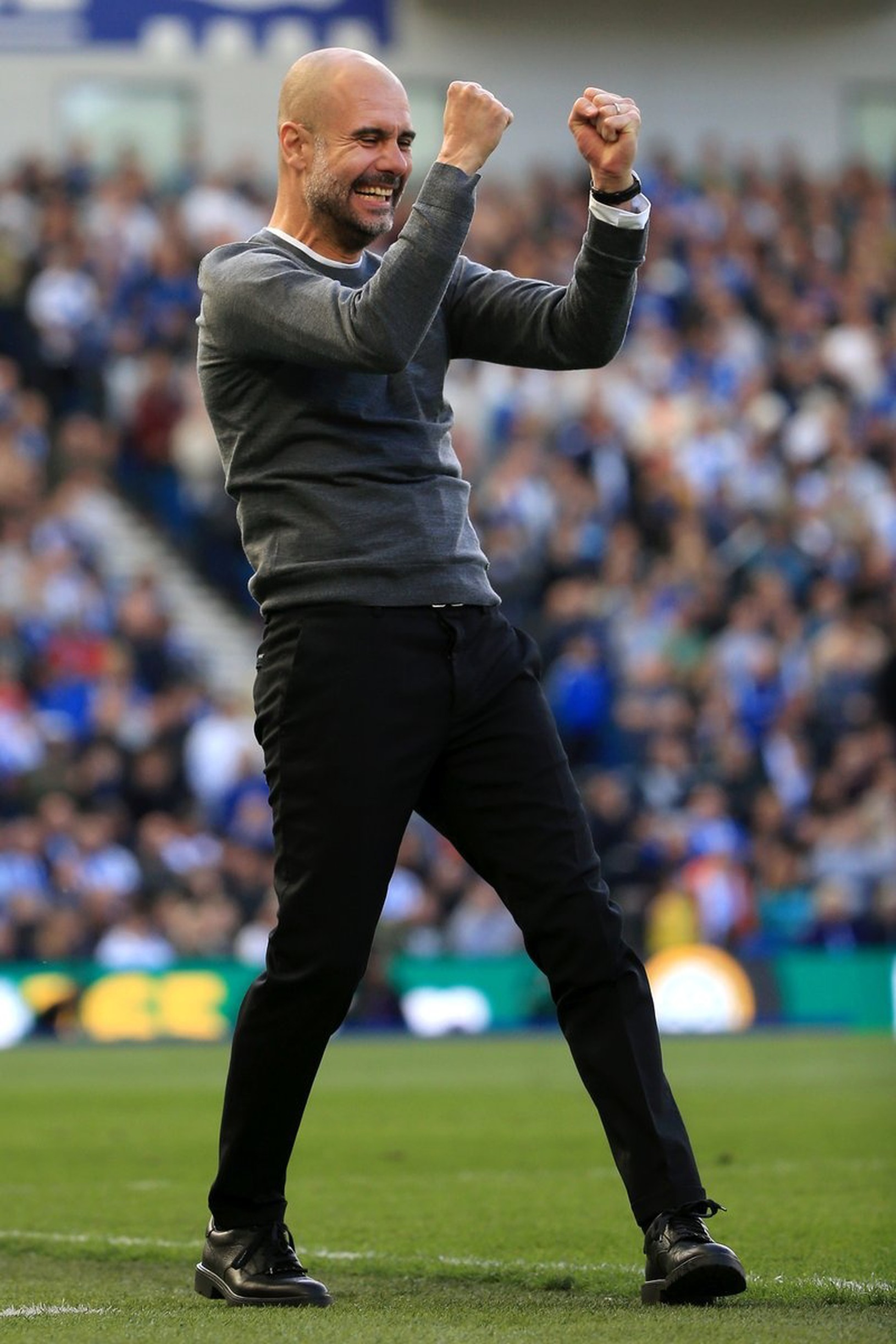 Pep Guardiola oslavuje ďalší