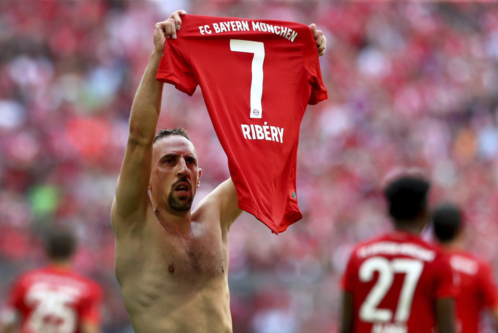 Lúčiaci sa Franck Ribéry
