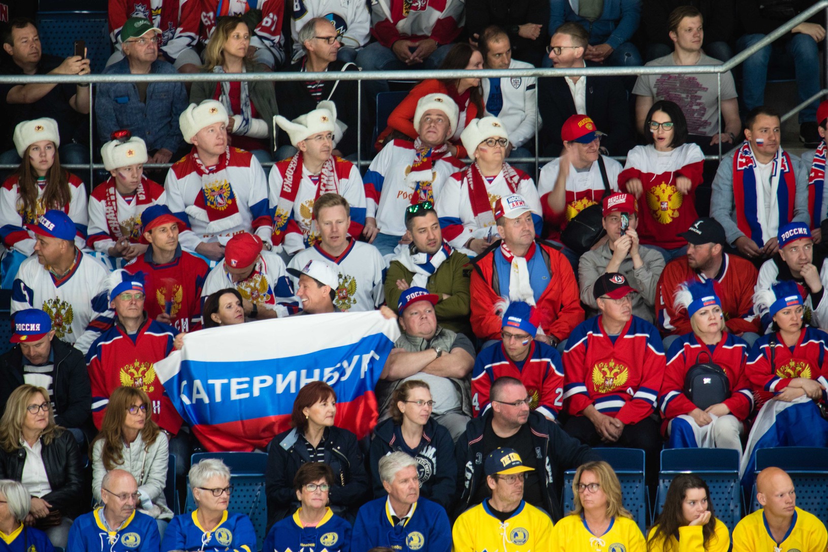 Fanúšikovia Ruska počas semifinálového