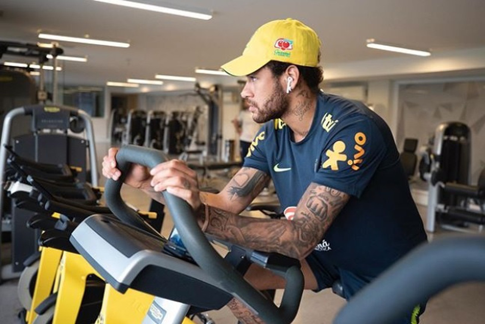 Neymar počas tréningu