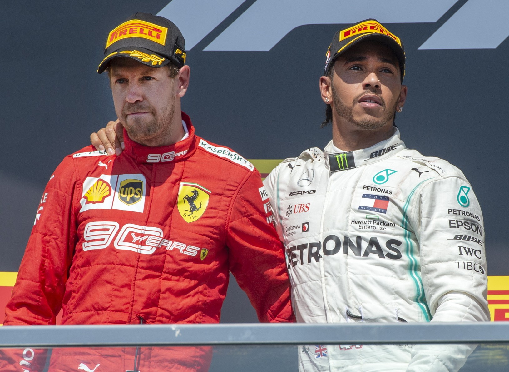 Sebastian Vettel a Lewis