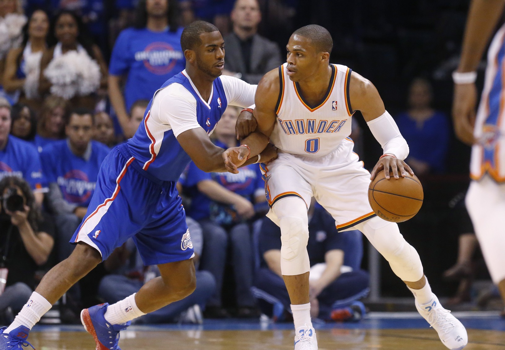 Russell Westbrook a Chris