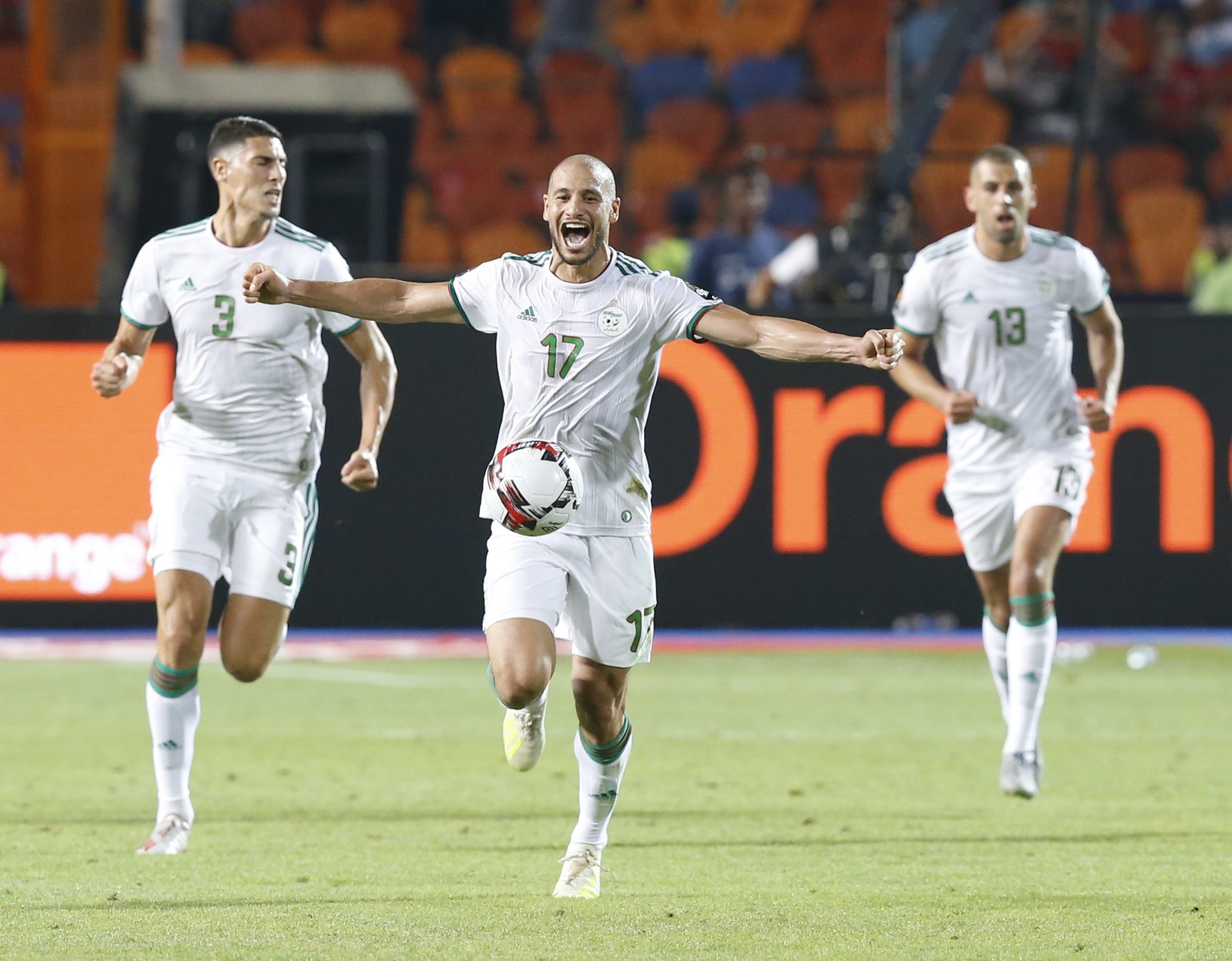 Radosť hráčov Alžírska