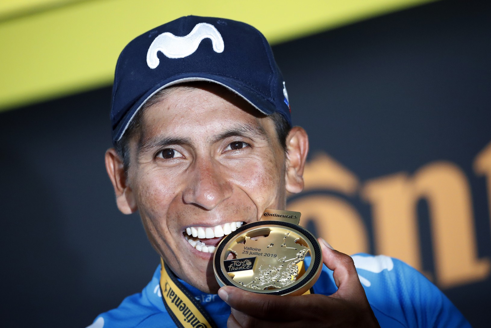 Kolumbijský cyklista Nairo Quintana