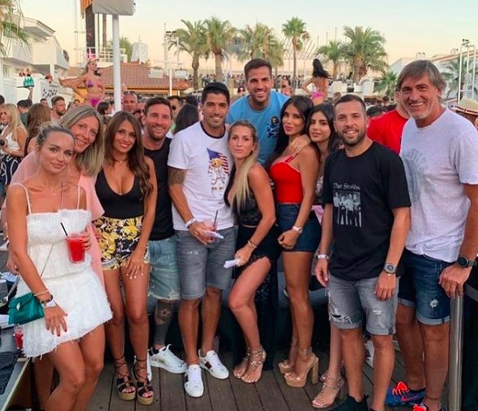 Lionel Messi s priateľmi