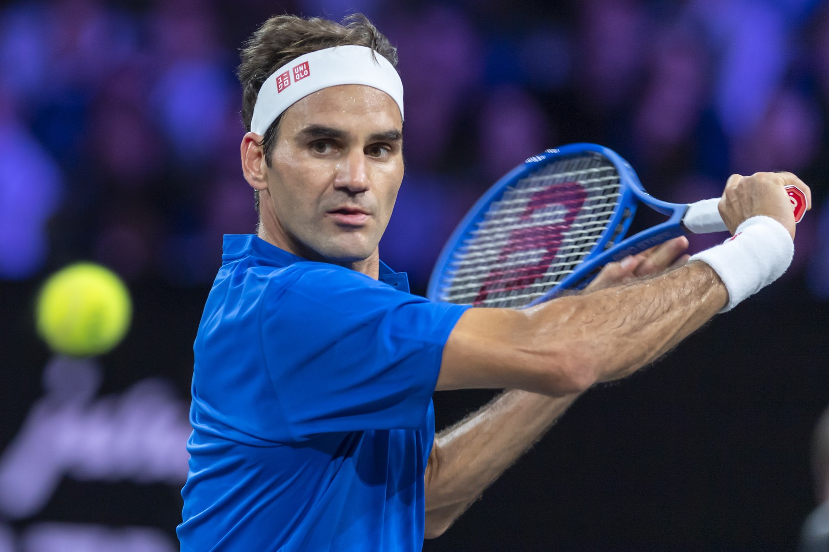 Roger Federer počas Laver