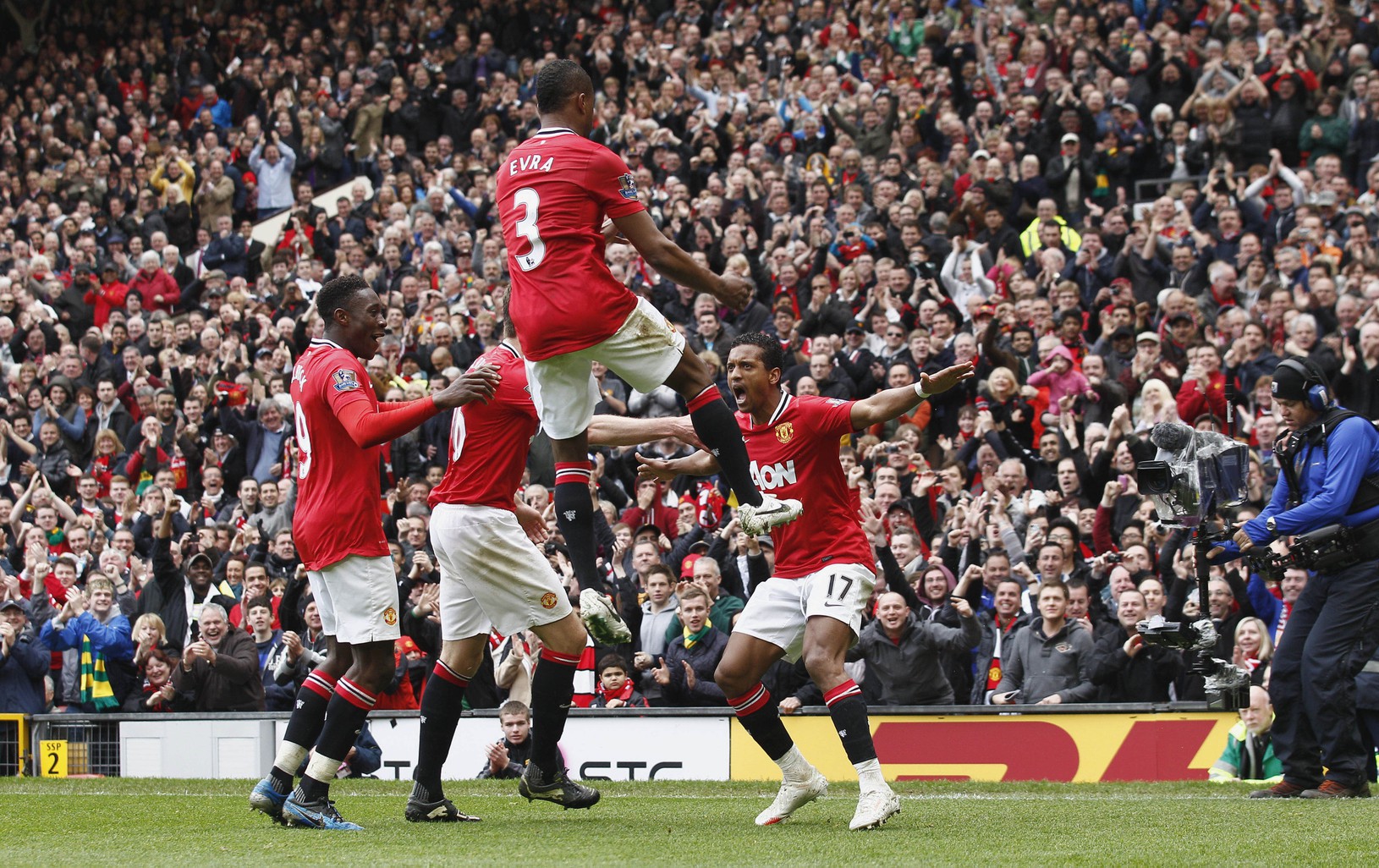 Hráči ManUtd sa tešia