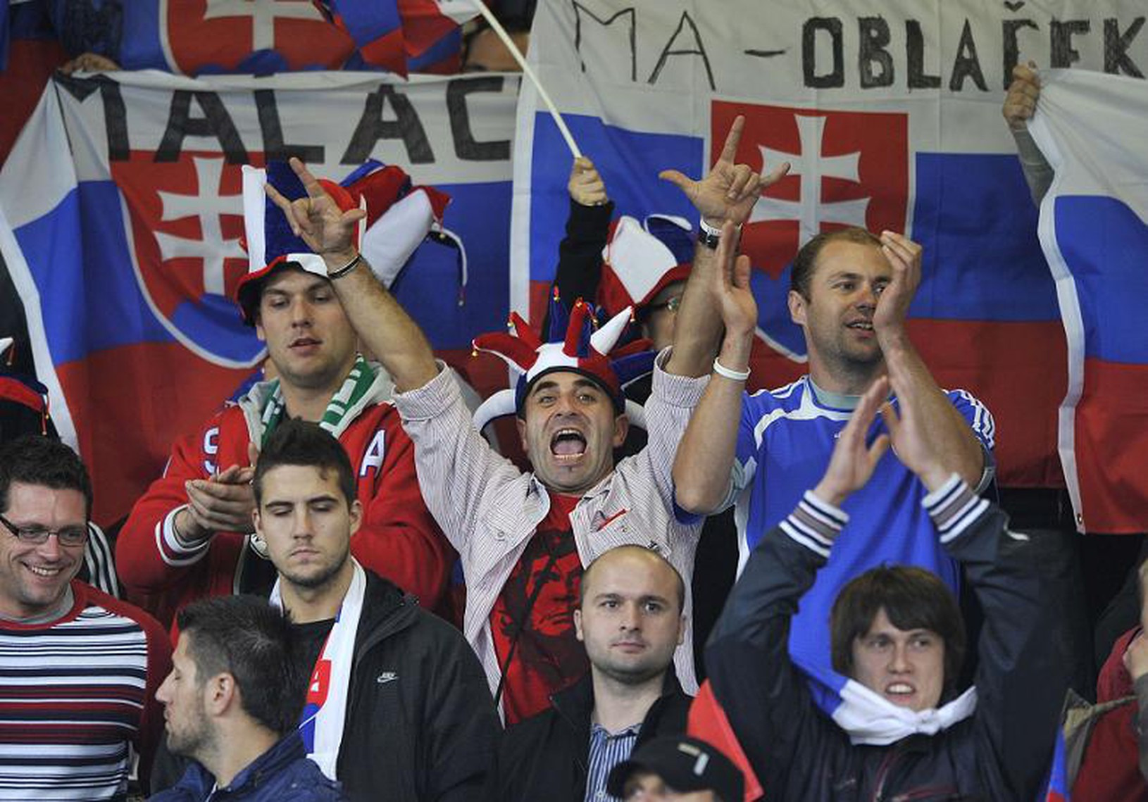 Slovenskí fanúšikovia v Belfaste,