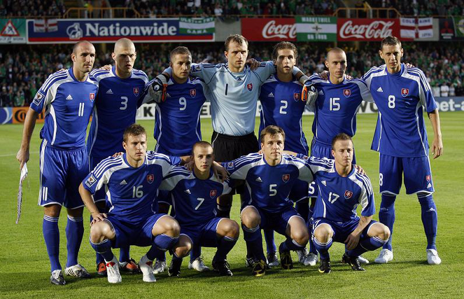 Slovenská jedenástka pred zápasom
