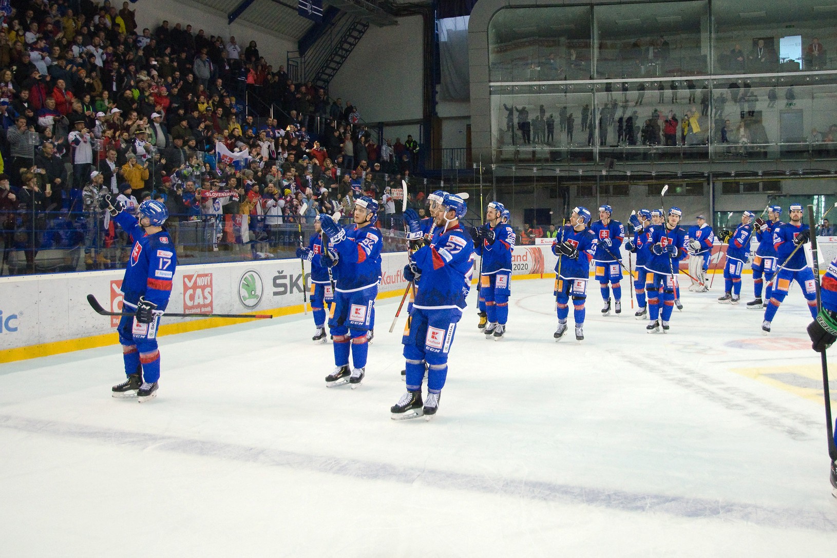 Slovenskí hokejisti po finálovom