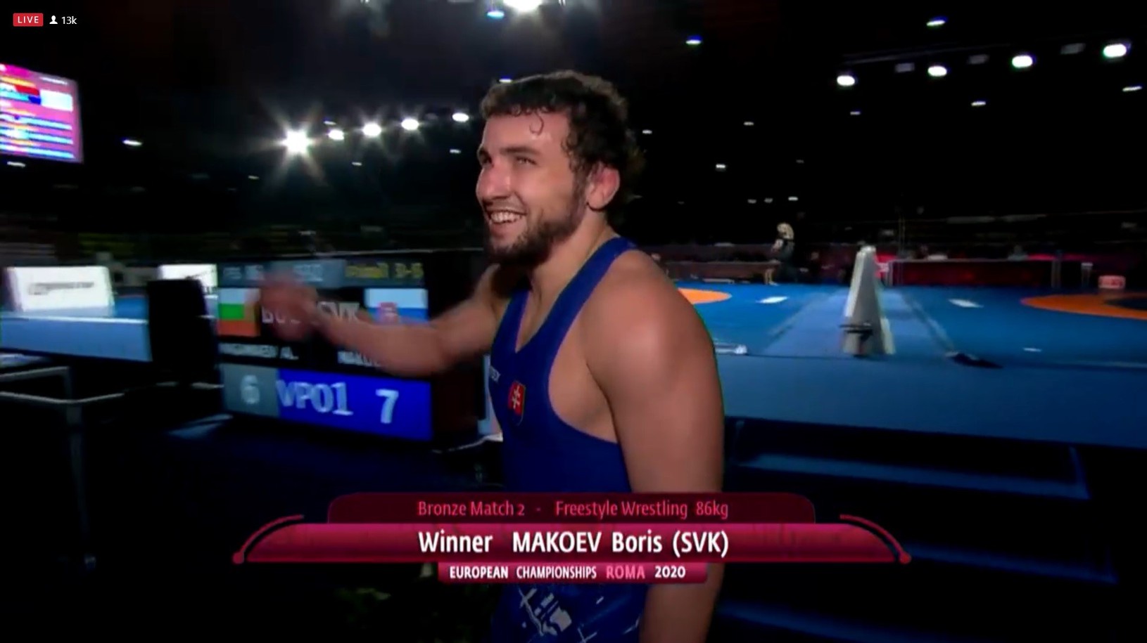 Boris Makojev získal bronzovú