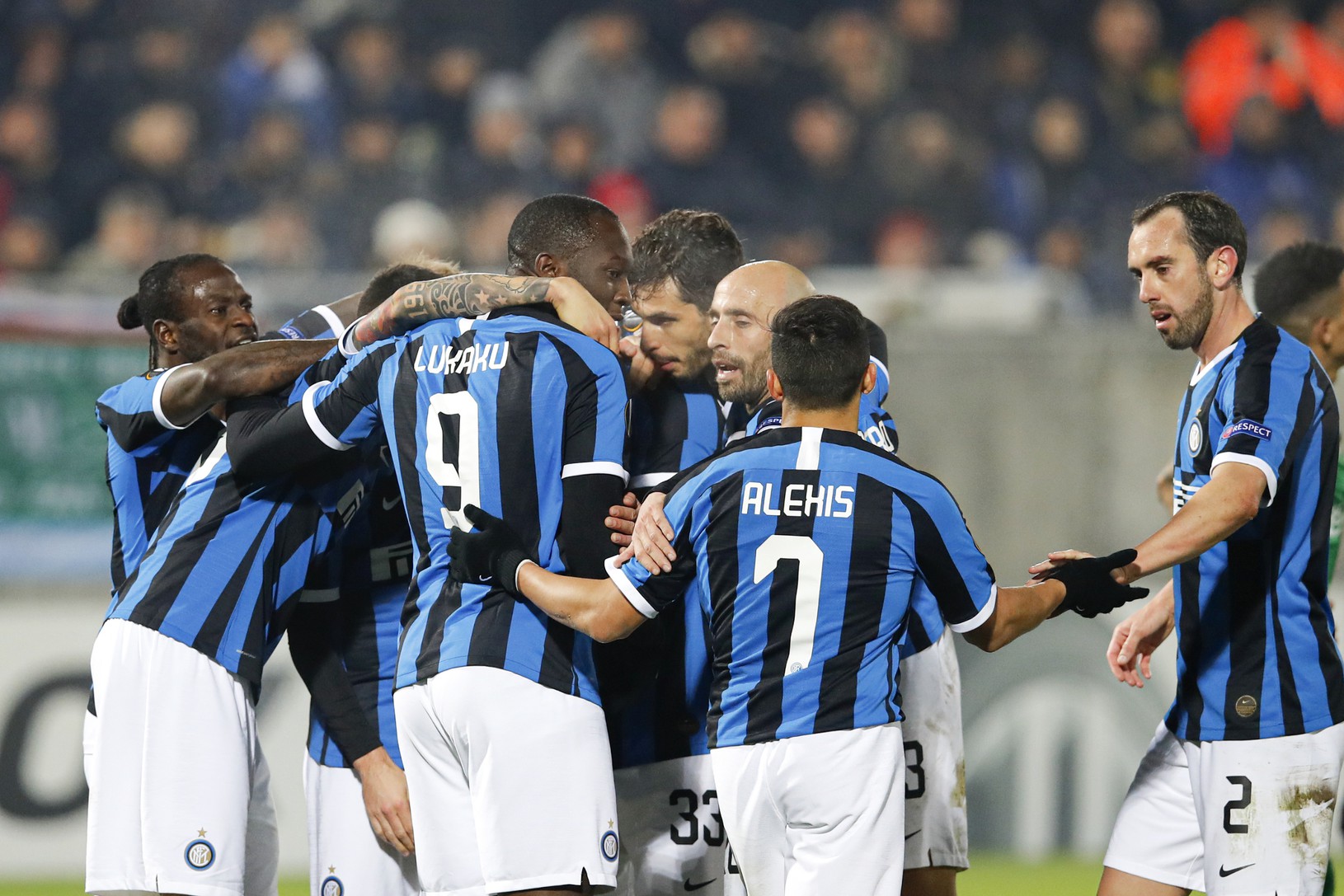 Na snímke hráči Interu